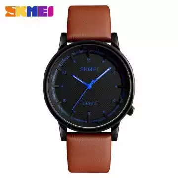 Jam Tangan Pria Analog  Leather Original SKMEI 1210 Biru