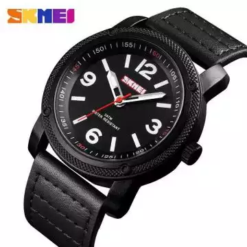 Jam Tangan Pria Analog Leather Original SKMEI 1417CL