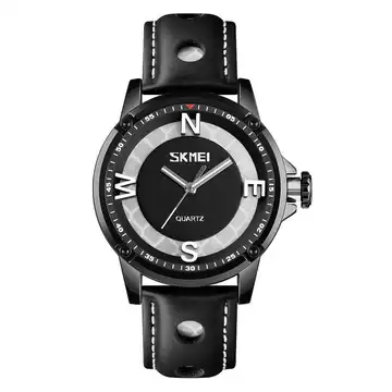 Jam Tangan Pria Analog Leather Original SKMEI 9211CL
