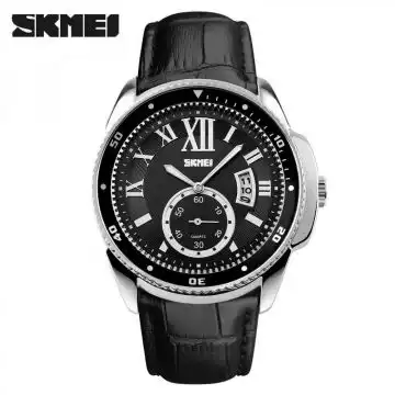 Jam Tangan Pria Analog Leather Original SKMEI 1135CL