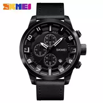 Jam Tangan Pria Analog Leather Original SKMEI 1309CL