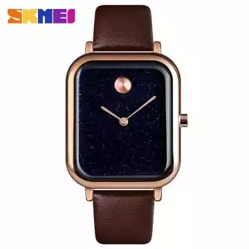 Jam Tangan Pria Analog Leather Original SKMEI 9187CL