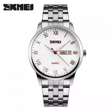 Jam Tangan Pria Analog Stainless Original SKMEI 9110CS