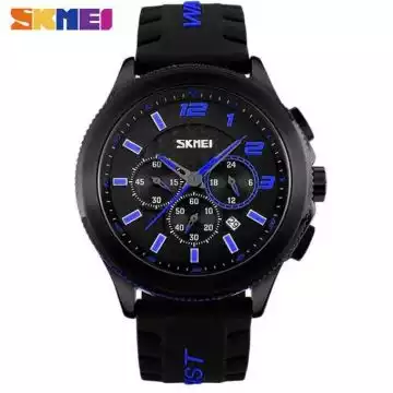 Jam Tangan Pria Analog Original SKMEI 9136 Biru