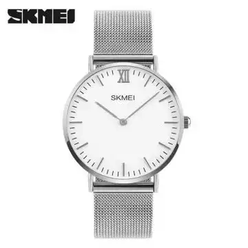 Jam Tangan Pria Analog Stainless Original SKMEI 1181CS Silver