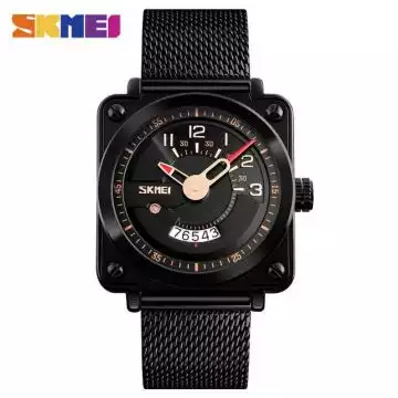 Jam Tangan Pria Analog Stainless Original SKMEI 9172CS Emas