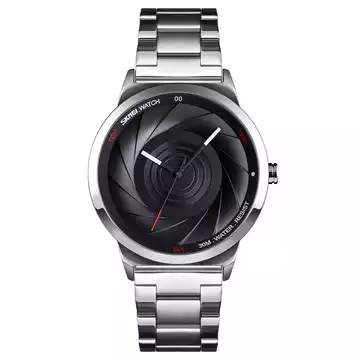 Jam Tangan Pria Analog Stainless Original SKMEI 9210CS Silver