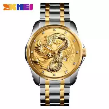 Jam Tangan Pria Analog Dragon Stainless Original SKMEI 9193CS