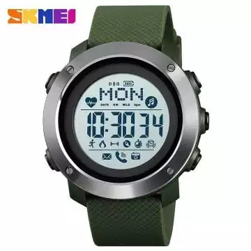 Jam Tangan Pria Smart Watch Bluetooth Original SKMEI DG1511 Army