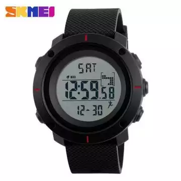 Jam Tangan Pria Digital Original SKMEI DG1215S Merah