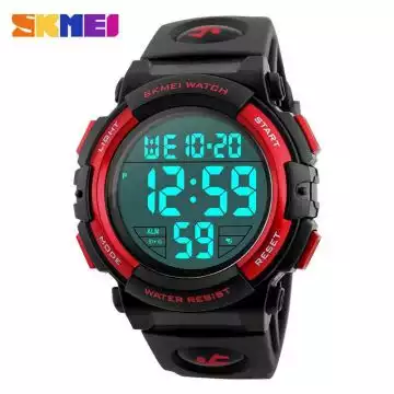Jam Tangan Pria Digital Original SKMEI DG1258 Merah
