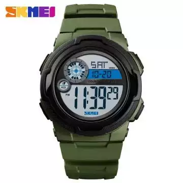 Jam Tangan Pria Digital Original SKMEI DG1437 Army