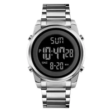 Jam Tangan Pria Digital Stainless Original SKMEI DG1611 Silver