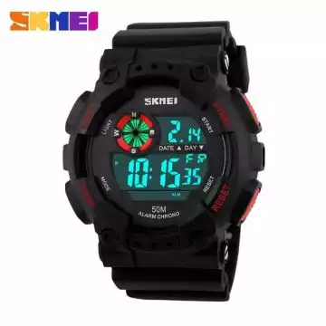 Jam Tangan Pria Digital Original SKMEI DG1101 Merah