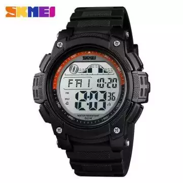 Jam Tangan Pria Digital Original SKMEI DG1372 Orange