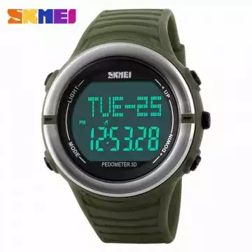 Jam Tangan Pria Digital Heart Rate Original SKMEI DG1111HR Hijau