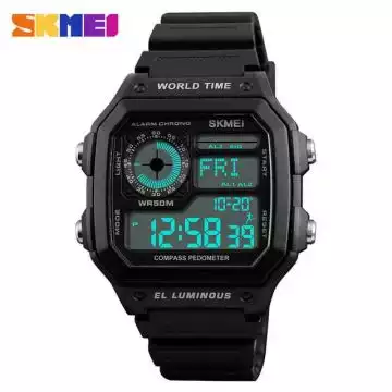 Jam Tangan Pria Digital Pedometer Original SKMEI DG1373