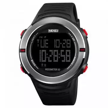 Jam Tangan Pria Digital Pedometer Original SKMEI DG1322 Merah