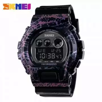 Jam Tangan Pria Digital Original SKMEI DG1150 Ungu
