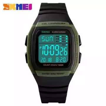 Jam Tangan Pria Digital Original SKMEI DG1278 Army