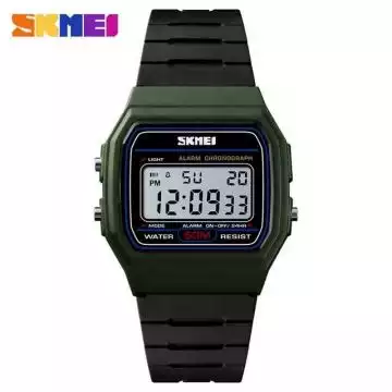 Jam Tangan Pria Digital Original SKMEI DG1412 Hijau