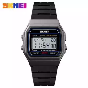 Jam Tangan Pria Digital Original SKMEI DG1412 Titanium