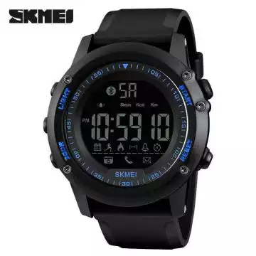 Jam Tangan Pria Smart Watch Bluetooth Original SKMEI 1321 Biru