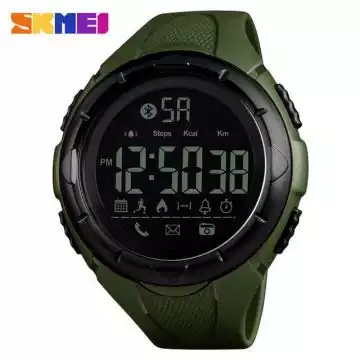 Jam Tangan Pria Smart Watch Bluetooth Original SKMEI 1326 Hijau