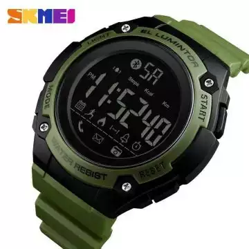 Jam Tangan Pria Smart Watch Bluetooth Original SKMEI 1347 Army