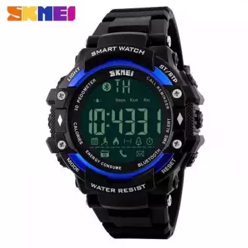 Jam Tangan Pria Smart Watch Bluetooth Original SKMEI DG1226 Biru