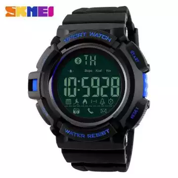 Jam Tangan Pria Smart Watch Bluetooth Original SKMEI DG1245 Biru