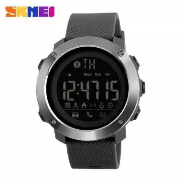 Jam Tangan Pria Smart Watch Bluetooth Original SKMEI DG1285 Gray