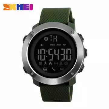 Jam Tangan Pria Smart Watch Bluetooth Original SKMEI DG1285 Hijau
