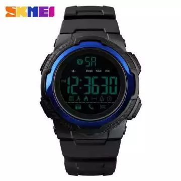 Jam Tangan Pria Smart Watch Bluetooth Original SKMEI DG1440 Navy