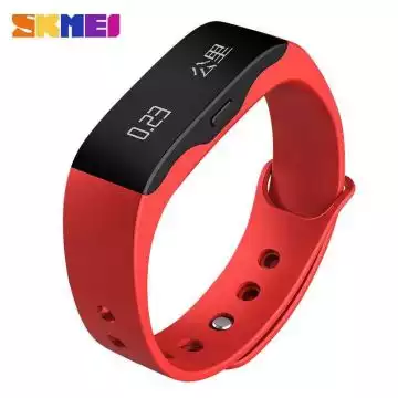 Jam Tangan Pria Smart Watch Bluetooth Original SKMEI L28T Merah