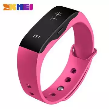 Jam Tangan Pria Smart Watch Bluetooth Original SKMEI L28T Pink