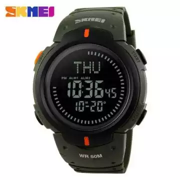 Jam Tangan Pria Digital Compass Original SKMEI DG1231CM