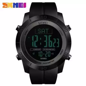 Jam Tangan Pria Digital Compass Pedometer Original SKMEI DG1354