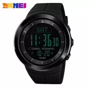 Jam Tangan Pria Digital Compass Pedometer Original SKMEI DG1403