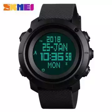 Jam Tangan Pria Digital Compass Pedometer Original SKMEI DG1430