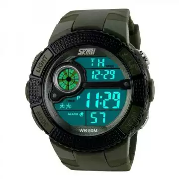 Jam Tangan Pria Digital Original SKMEI DG1027 Hijau