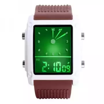 Jam Tangan Pria Digital Original SKMEI 0814D1 Coklat