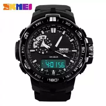 Jam Tangan Pria Dual Time Original SKMEI AD1081