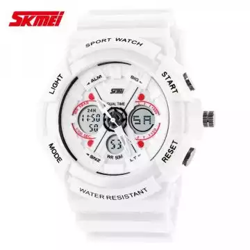 Jam Tangan Pria Dual Time Original SKMEI AD0966 Putih