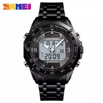 Jam Tangan Pria Dual Time Solar Original SKMEI AD1493