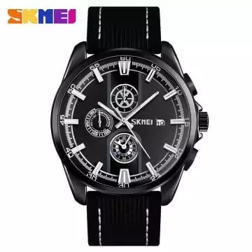 Jam Tangan Pria Original Analog Leather SKMEI 9181CL