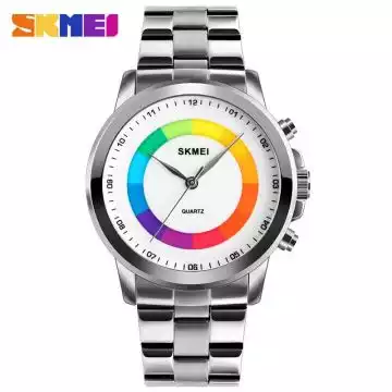 Jam Tangan Pria Original Analog Stainless SKMEI 1491CS Silver