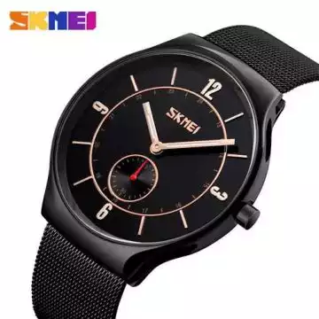 Jam Tangan Pria Original Analog Stainless SKMEI 9163CS