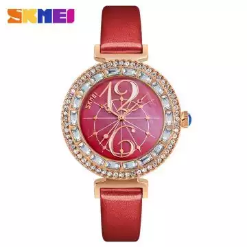 Jam Tangan Wanita Original SKMEI 9158 Merah
