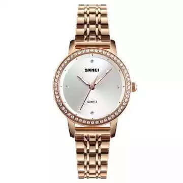 Jam Tangan Wanita Stainless Original SKMEI 1311CS Gold